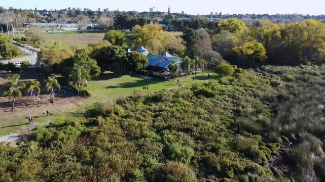 Aerial view of San Isidro coast featuring the BarIsidro bar and restaurant and the site of the demolished Catalejo restaurant.