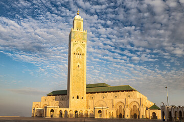 Grand Mosque of Hassan II,  Marrakech, Morocco.