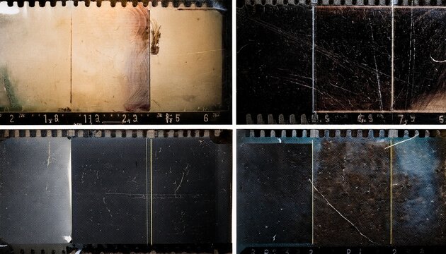 vintage film scan texture pack grunge overlays with dust and scratches