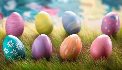 Fototapeta premium colorful easter eggs