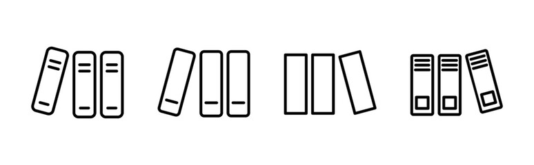 Library icon set. education icon vector