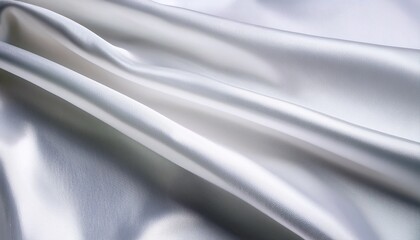 white silk background texture of beautiful white satin fabric close up abstract smooth backdrop rotating