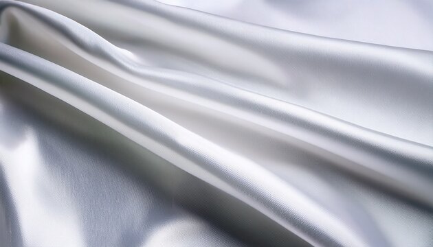 white silk background texture of beautiful white satin fabric close up abstract smooth backdrop rotating