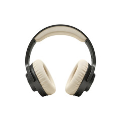 White and gold over-ear headphones with cushioned padding for comfort