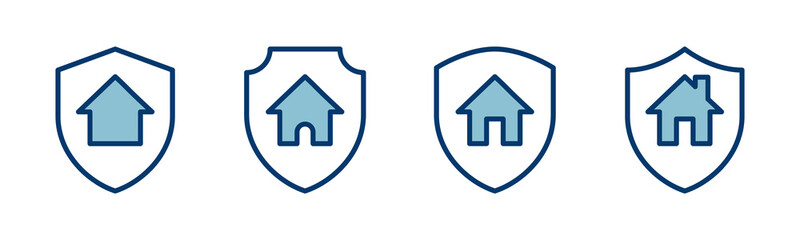 Home insurance icon vector isolated on white background. home protection icon
