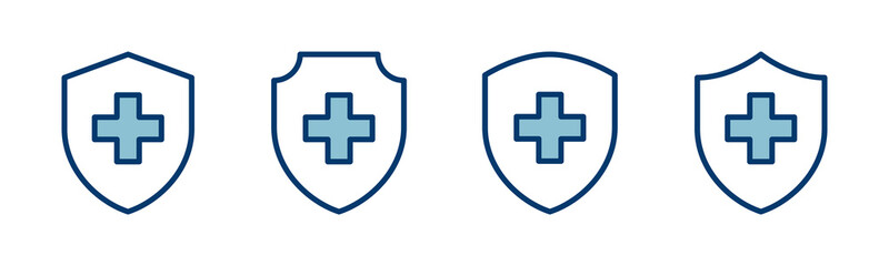 Health insurance icon vector isolated on white background. Insurance health document icon