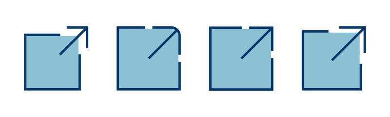 Link icon vector isolated on white background. Link vector icon. External link symbol vector icon. Hyperlink symbol