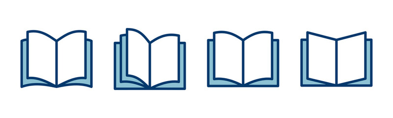 Book icon vector isolated on white background. Book vector icon. ebook icon
