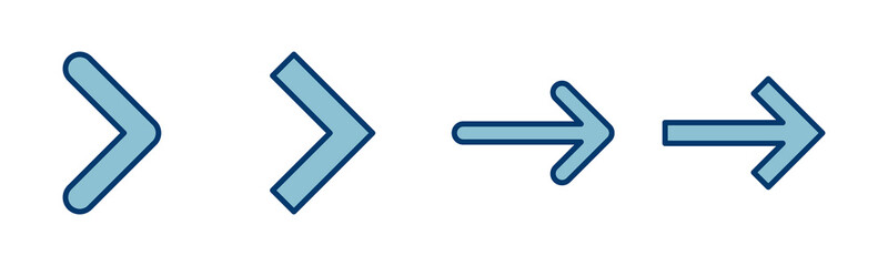 Arrow icon vector isolated on white background. Arrow symbol. Arrow vector icon
