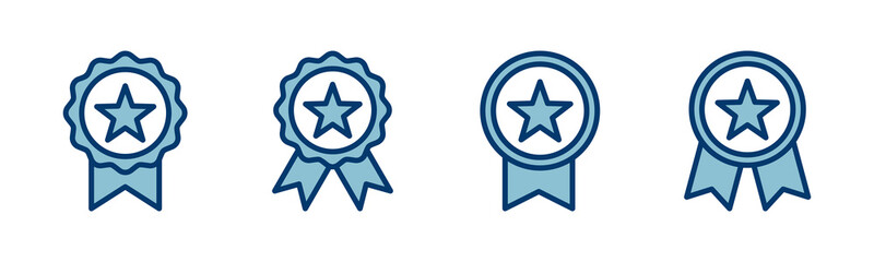 Achieve icon vector isolated on white background. Award vector icon. medal Vector icon . Achievement. stamp