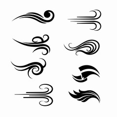 Wind swirl flow movement air nature decoration