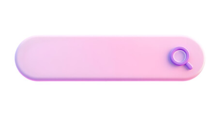 検索バーアイコン3Dイラスト、アプリやウェブUI向けの柔らかデザイン