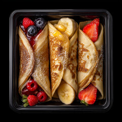 pancakes with berries