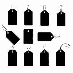 Price tags labels blank promotion merchandise