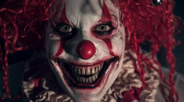  crazy scary evil laughing clown