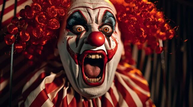  crazy scary evil laughing clown