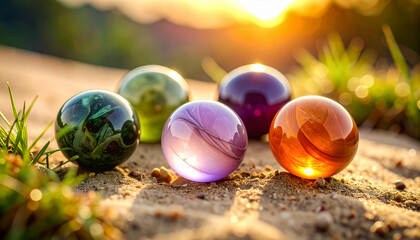 etched whispers; micro glass beads in moss, plum, and salmon