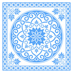 Geometric Mandala Design: A symmetrical mandala design with intricate patterns and geometric shapes, creating a sense of balance and harmony, perfect for decorative purposes.