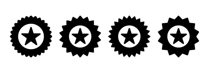 Badge icon logo design. Awards icon vector. Achieve sign and symbols. Stamp