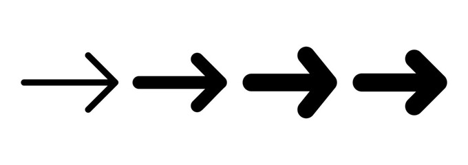 Arrow icon logo design. Arrow sign and symbol for web design.