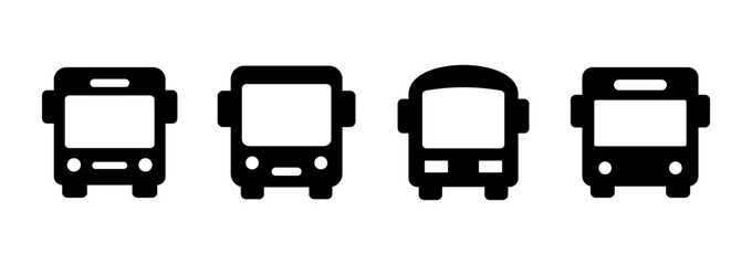 Bus icon logo design. bus sign and symbol