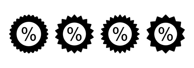 Discount icon logo design. Discount tag sign and symbol