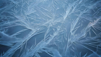 Obraz premium Electric pattern etched across a frozen surface.