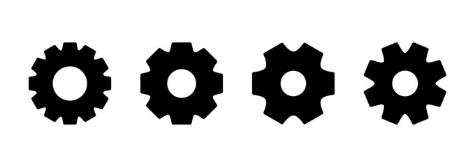 Setting icon logo design. Cog sign and symbol. Gear Sign