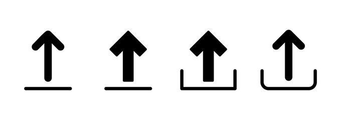 Upload icon logo design. load data sign and symbol
