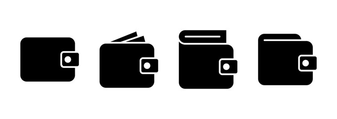 Wallet icon logo design. wallet sign and symbol