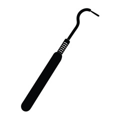 dental hygienist element isolated dental scaler on white background