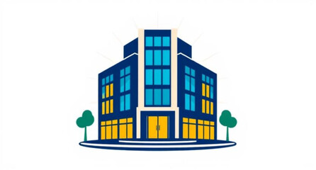 Fototapeta premium Apartment building icon, Real estate icon, Architecture icon, Tower icon, Business center icon, Residential building icon, Government building icon, Hospital building icon, Hotel building icon, Factor