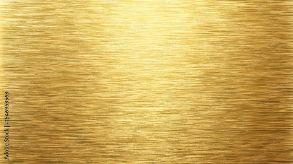 Aufkleber Brushed gold metallic surface with smooth texture and warm reflective light creating luxurious and elegant background effect
