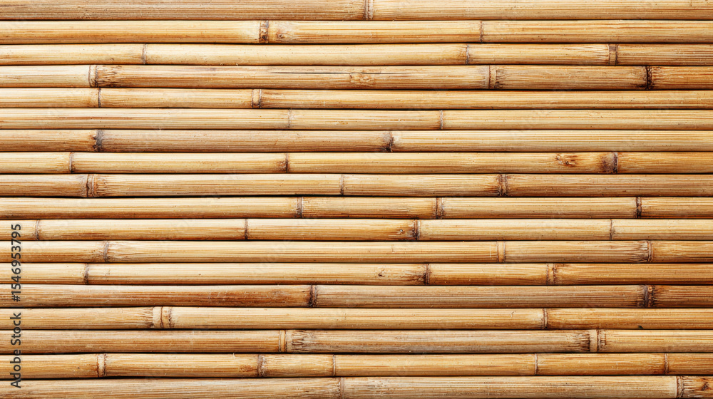 Aufkleber bamboo wall background with natural texture and warm tones creating calm and organic atmosphere for 