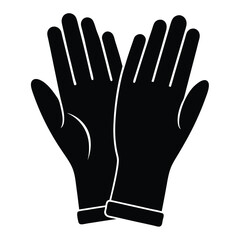 dental hygienist element isolated protective gloves on white background