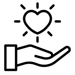 Values icon in vector illustration