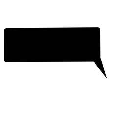 Naklejka premium シンプルな吹き出し右向き