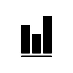 Growing graph icon symbol for apps and websites. Chart sign and symbol. diagram icon