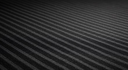 Obraz premium Abstract Black and Gray Striped Textured Surface: Close-Up Macro Photography