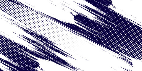 blue color pattern gradient grunge texture background. Dots pop art comics sport style vector illustration Abstract background dark blue with modern corporate concept