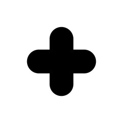 Plus icon symbol for apps and websites. Add plus sign and symbol
