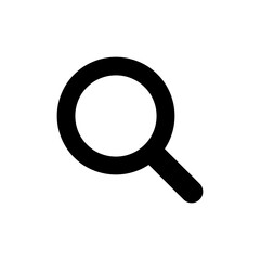 Search icon symbol for apps and websites. search magnifying glass sign and symbol