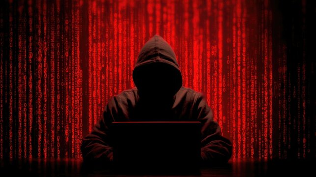 Anonymous Hacker Cyber Security Code Matrix