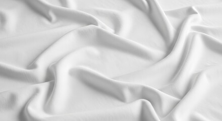 Obraz premium An abstract gigapixel visual of a white fabric featuring soft, smooth and flowing textures.