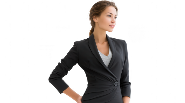 Confident Business Woman in Blazer