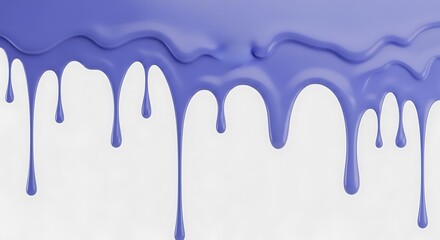 Dripping Blue Paint Texture Abstract Background