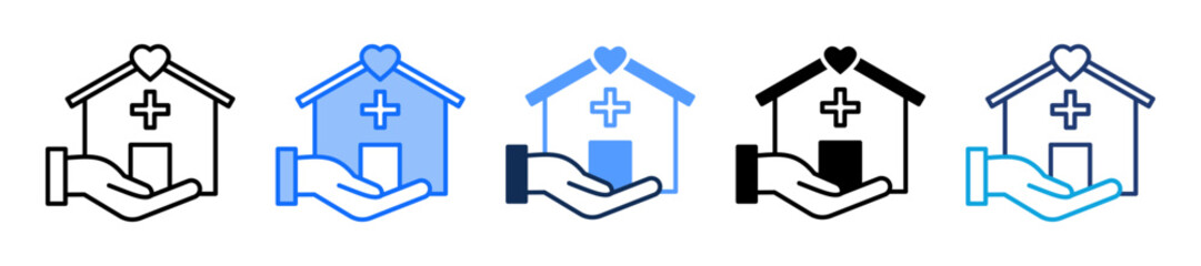 Home Care multiple icon