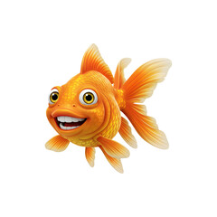 Goldfish swimming in clear water, representing aquarium or pet care themes