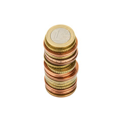 Stack of gold and cream sandwich cookies with creamy filling