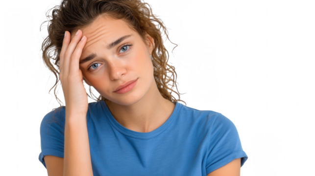 Young Woman Experiencing Head Pain
